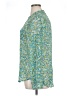 Kut from the Kloth 100% Polyester Floral Green Long Sleeve Blouse Size XL - photo 5
