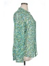 Kut from the Kloth 100% Polyester Floral Green Long Sleeve Blouse Size XL - photo 4