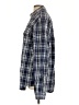 Express Plaid Blue Long Sleeve Button-Down Shirt Size L - photo 5