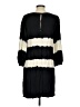 Floreat Stripes Black Casual Dress Size XXS - photo 2