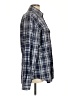 Express Plaid Blue Long Sleeve Button-Down Shirt Size L - photo 4