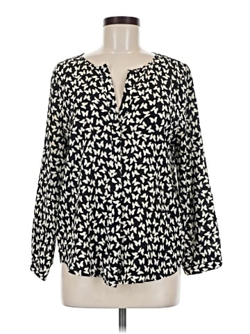 Joie Long Sleeve Silk Top (view 1)