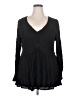 Torrid 100% Rayon Black Long Sleeve Top Size 2X Plus (2) - photo 1