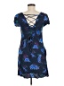 ModCloth 100% Rayon Graphic Blue Casual Dress Size M - photo 2