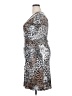 Joseph Ribkoff Animal Print Silver Cocktail Dress Size 18 - photo 5