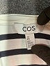 Cos 100% Cotton Stripes Ivory Short Sleeve Top Size M - photo 7
