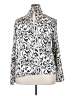 H&M 100% Polyester Animal Print Ivory Long Sleeve Blouse Size XXL - photo 2