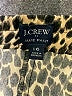 J.Crew Factory Store 100% Polyester Animal Print Gold Casual Pants Size 16 - photo 4