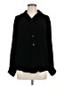 Eddie Bauer 100% Cotton Solid Black Long Sleeve Blouse Size M - photo 1