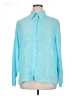 Alfred Dunner Chevron-herringbone Teal Long Sleeve Blouse Size 16 - photo 1