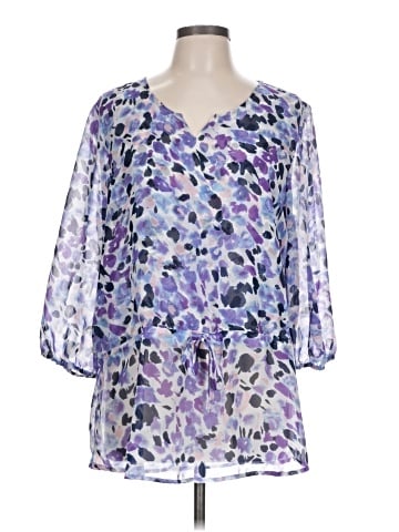 Faded Glory 3/4 Sleeve Blouse (view 1)