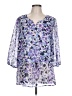 Faded Glory 100% Polyester Purple 3/4 Sleeve Blouse Size L - photo 1