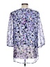 Faded Glory 100% Polyester Purple 3/4 Sleeve Blouse Size L - photo 2