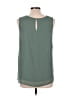 Pleione 100% Polyester Green Sleeveless Blouse Size L - photo 2