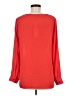 Rose + Olive 100% Polyester Red Long Sleeve Blouse Size M - photo 2