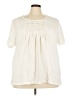 Just My Size Ivory Short Sleeve Blouse Size 4X Plus - photo 1