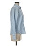 Liz Claiborne Stripes Blue Long Sleeve Button-Down Shirt Size 6 - photo 4