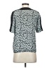 A.L.C. 100% Silk Teal Short Sleeve Silk Top Size 0 - photo 2