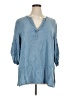 Anne Klein Blue 3/4 Sleeve Blouse Size XL - photo 1