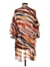Democracy 100% Polyester Print Orange Kimono Size S - photo 2
