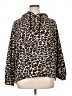 Lou & Grey Animal Print Brown Pullover Hoodie Size XL - photo 1
