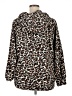 Lou & Grey Animal Print Brown Pullover Hoodie Size XL - photo 2