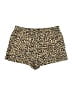 J.Crew 100% Linen Animal Print Gold Shorts Size L - photo 2
