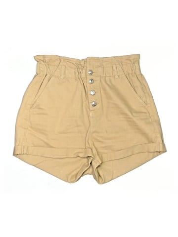 Topshop Khaki Shorts (view 1)