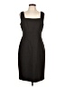 Tahari Solid Black Cocktail Dress Size 12 - photo 1