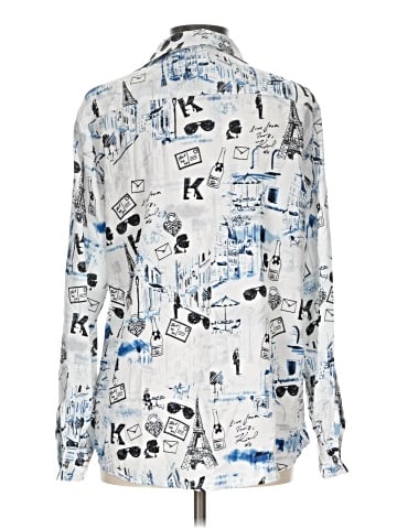 Karl Lagerfeld Paris Long Sleeve Blouse (view 2)