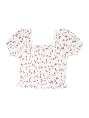 Aqua Short Sleeve Blouse (view 2)