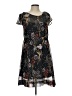 Assorted Brands 100% Polyester Print Black Casual Dress Size 10 - photo 1