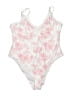 No Boundaries Floral Ivory One Piece Swimsuit Size XXL - photo 1