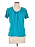Jaclyn Smith Teal Short Sleeve Top Size L - photo 1