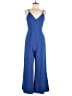 Gianni Bini Solid Blue Jumpsuit Size 8 - photo 1