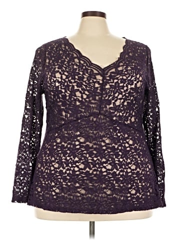 Lane Bryant Long Sleeve Blouse (view 1)