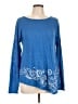 Cato Blue Long Sleeve Top Size L - photo 1
