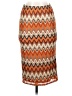 Glamorous 100% Polyester Chevron-herringbone Orange Casual Skirt Size S - photo 1