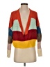Debut Color Block Orange Pullover Sweater Size S - photo 1
