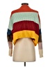 Debut Color Block Orange Pullover Sweater Size S - photo 2