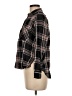 Lucky Brand Plaid Black Long Sleeve Blouse Size M - photo 5