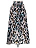 Newchoice 100% Polyester Animal Print Blue Casual Skirt Size M - photo 1