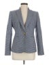 J.Crew Houndstooth Blue Wool Blazer Size 6 - photo 1