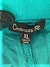 Chances R 100% Rayon Color Block Teal Casual Pants Size XL - photo 4