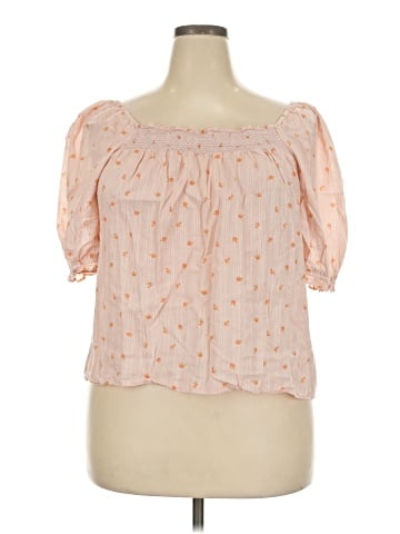 a.n.a. A New Approach Short Sleeve Blouse (view 1)