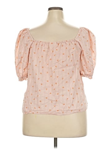 a.n.a. A New Approach Short Sleeve Blouse (view 2)