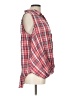 Khakis & Co Plaid Red Sleeveless Button-Down Shirt Size L - photo 4