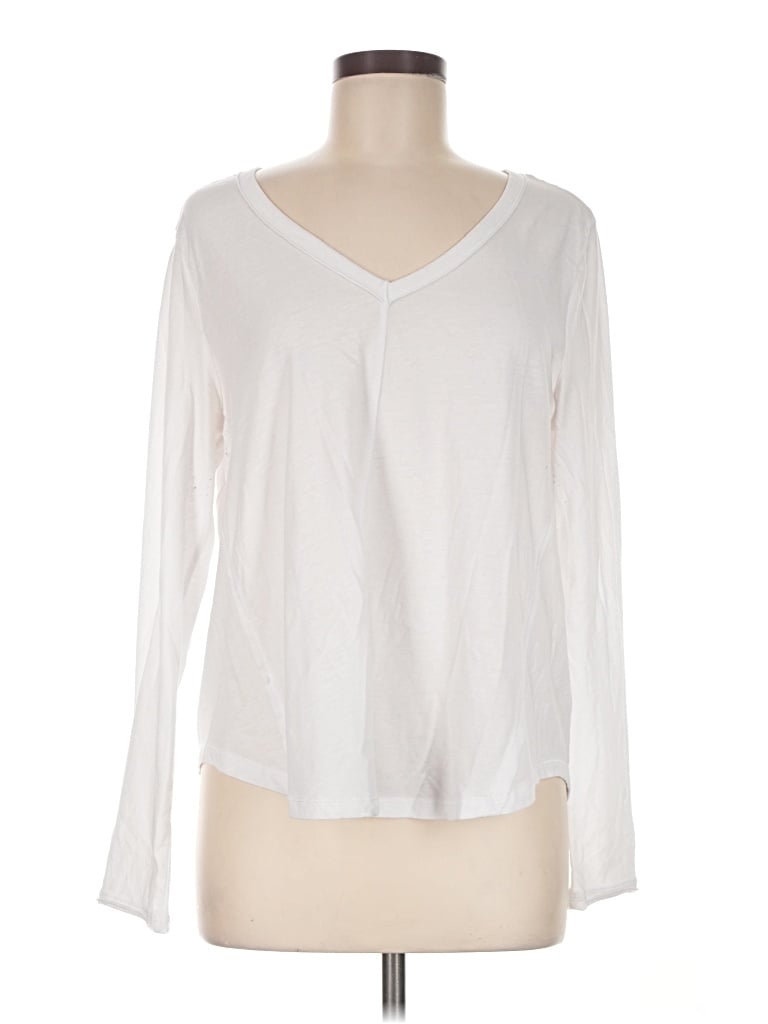 Pre-owned Z Supply Long Sleeve T-shirt In Ivory