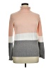 Calvin Klein Color Block Orange Turtleneck Sweater Size XL - photo 1