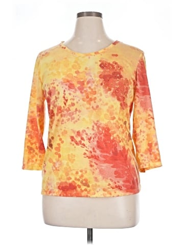 Christopher & Banks 3/4 Sleeve T-Shirt (view 1)